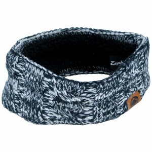 knit heather navy headband with Penn State Athletic Logo